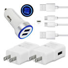 For Samsung Galaxy A55 A10e A11 A12 A13 Phone Wall Car Charger USB Type C Cable