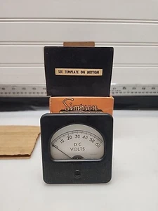 NOS!! M10486-1 0-60 Volts DC Ammeter SIMPSON - Picture 1 of 14