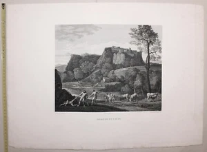 Original seventeenth-century Bolognese engraving Domenichino Pillage Hercules Cacus - Picture 1 of 2