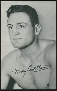 Exhibit Supply Co. - 'Rockey Castellami' (1947-66) - Boxing Exhibit Card - Picture 1 of 2
