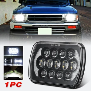 Faro LED halo DRL haz sellado alto/bajo para camioneta Toyota 1982-1995 H4 5X7 7X6 - Imagen 1 de 12