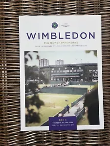 Wimbledon Tennis Program - Day 4 - 30 June 2022 - New - Picture 1 of 1