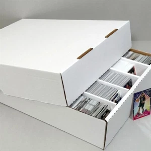 Lot of 10 BCW Cardboard Full Lid 5000 Count Trading Card 5-Row Storage Boxes - Picture 1 of 2