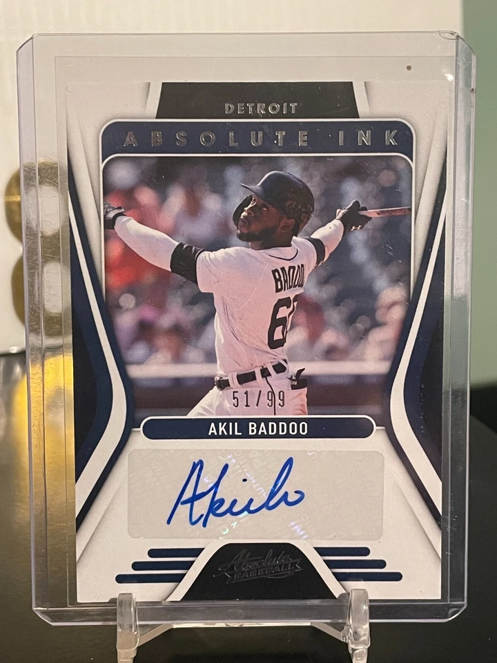 2022 ABSOLUTE #AI-AB AKIL BADDOO TIGERS ABSOLUTE INK AUTO #51/99 PACK FRESH - Image 1 of 2