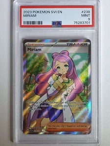 2023 Pokemon Miriam 238/198 Full Art Trainer Scarlet & Violet (SVI) - PSA 9 - Picture 1 of 2