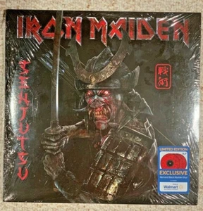 Iron Maiden Senjutsu Limited Edition Red and Black Marble 3 LP Vinyl - Picture 1 of 2