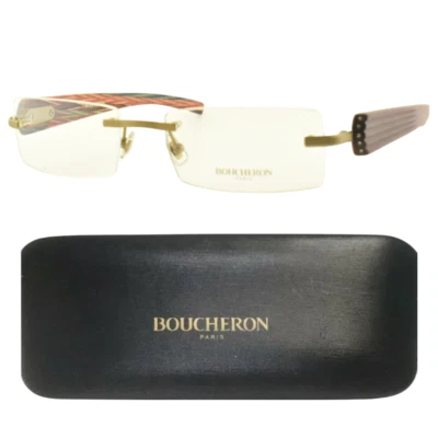 ¡¡NUEVO!! Marco óptico unisex rectangular rojo sin montura BOUCHERON BEO 116.03 54-18-130 Foto 1 de 4