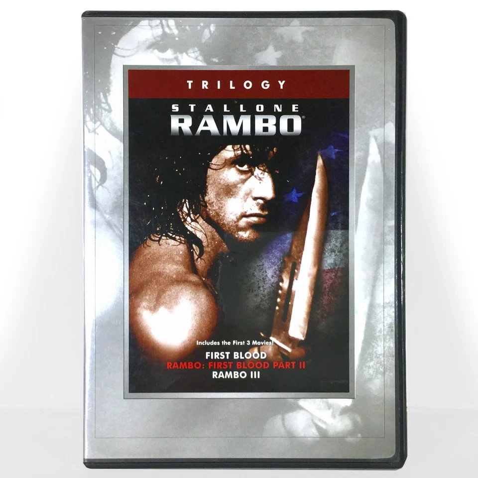 First Blood / Rambo / Rambo III (3-Disc DVD Set, 1982-1988)  Like New ! - Image 1 of 4