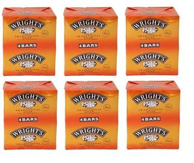 24 x Wrights Coal Tar Soap Bar Traditional Antiseptic All Skin Types 100g