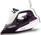 Steam Iron for Clothes, 1750W Steam Iron with Double-Layer Rapid Heating Ceramic