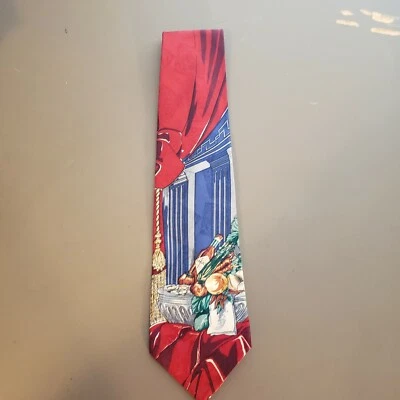 Tabasco Hot Sauce Mens Neck Tie WPL 4075 59"x4" 100% Silk, made in USA - Image 1 of 3