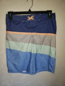 Art Class Boys Striped Swim Trunks 16 (MMM) - Picture 1 of 3