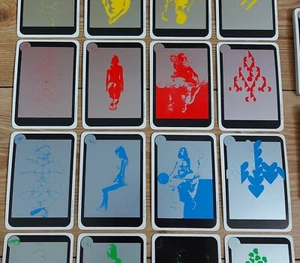 Tarotkarten Admcadiam Spielkarten Minor Arcana 1977 Doppelpack Erotik Silber - Bild 1 von 11