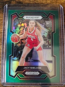 Prizm Draft Picks 2024 Jacy Sheldon Green Holo Prizm Rookie RC #45 Ohio State - Imagen 1 de 2