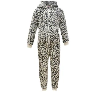 Kinder Sanft Flaumig Tier Leopard Schnee A2Z Onesie One Piece Xmas Kostüm 2-13 - Bild 1 von 3