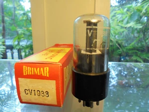 BRIMAR 6SN7GT CV1988 STOCK ANTIGUO PLACAS NEGRAS MILITAR BRITÁNICO VÁLVULA VINTAGE - Imagen 1 de 14
