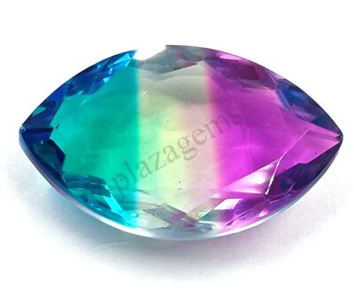 Piedra preciosa ametrina multicolor corte marquesa con certificación EGL 109,30 quilates 5 piezas de repuesto Foto 1 de 4