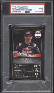 Max Verstappen 2016 Top Trumps F1 Grand Prix Heroes PSA 9 - Picture 1 of 2
