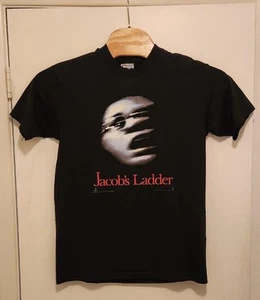 1990 Original Vintage Jacobs Ladder Promotional Horror Movie T-Shirt Size L - Picture 1 of 6