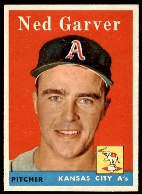 1958 Topps Set Break Нед Гарвер No292 почти как новый или ЛУЧШЕ - Изображение 1 из 2