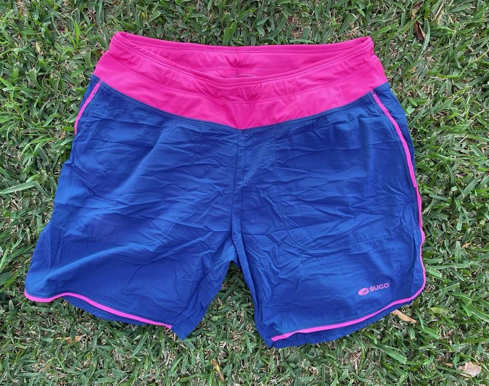 "Corto de Ciclismo Sugoi Prism 7"" Rosa Azul Marino Ropa Activa Rendimiento Talla S" Foto 1 de 4