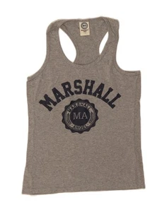 FRANKLIN & MARSHALL Hombres Gráfico Chaleco Top Pequeño Gris Algodón AK13 - Imagen 1 de 4