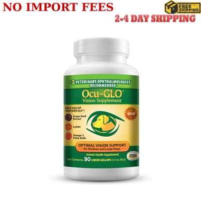 OCU-GLO Ocu Glo Canine Vision Supplement for Medium/Large Dogs over 11lbs 90 GelCaps