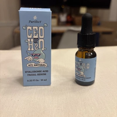 PURIFECT BY SYMPHONY BEAUTY CEO de ácido hialurónico H2O suero facial 0,33 OZ NUEVO EN CAJA Foto 1 de 4