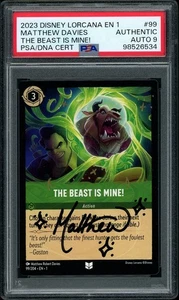 Disney Lorcana The Beast is Mine #99 2023 firmado por Matthew Davies PSA AUTO 10 - Imagen 1 de 2