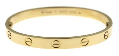 18k 黄金卡地亚 Love 手镯尺寸 17 全新螺丝盒 正品证书 — 第 1/4 张图片