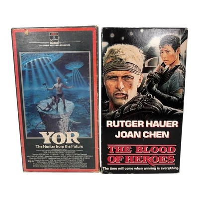 Lot Yor The Hunter From the Future VHS 1983 Former Rental w Blood of Heroes 1989 - Image 1 of 4