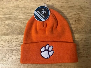 Clemson Tigers Cuffed Beanie Hat Cap New With Tags - Picture 1 of 2
