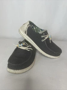 Hey Dude Wendy Fringe Natural Women's Casual Shoes, Carbon Size 8 - Picture 1 of 9