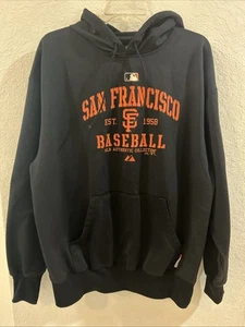 Majestic Hoodie Herren L schwarz San Francisco Giants MLB Baseball Therma Base - Bild 1 von 12