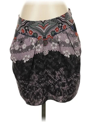 Saia de seda preta feminina Tibi 4 - Imagem 1 de 2