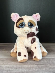 Feisty Pets Mort The Snort Snarling Spotted Brown & Pink Pig Collectible Toy - Picture 1 of 6