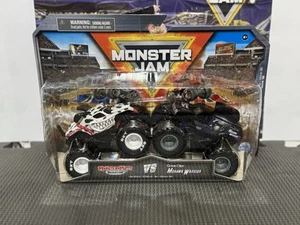 Monster Jam 2 Pack Dalmatian Mutt Mohawk Warrior Series 18 HTF Rare 1/64 Diecast - Picture 1 of 2