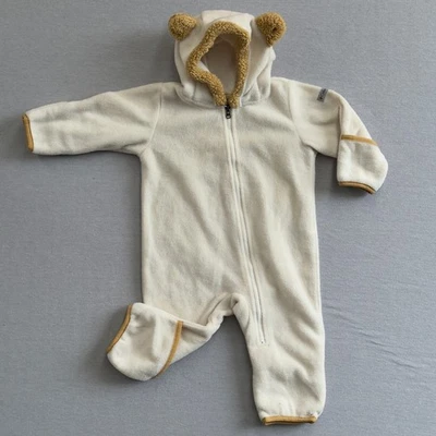 Columbia Oso de Peluche Polar Bunting Traje Mono Sudadera con Capucha Crema 6-12 Meses Foto 1 de 4