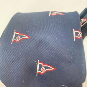 #5655 Hampton Hall Ltd Mens Navy Blue Novelty Necktie, Tie - Picture 1 of 6
