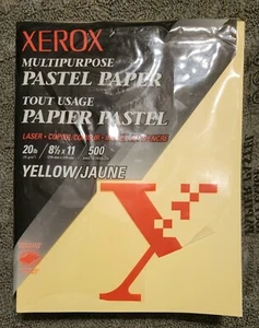 Xerox Pastellpapier farbiges Mehrzweck Druck- & Kopierpapier, Letter-Format, gelb - Bild 1 von 2
