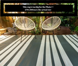 270 cm x 360 cm DOLPHIN GREY Outdoor/Indoor Rug/Mat Waterproof - Picture 1 of 4