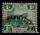 MALAYSIA - Fed Malay EDVII SG29aw, 1c CROWN TO RIGHT OF CA, FINE USED. Cat £15.