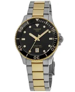 New Tissot Seastar 1000 Quartz Black Dial Men's Watch T120.410.22.051.00 - Picture 1 of 4