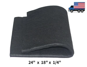 Carbon Fiber Welding Blanket Felt Black 24" X 18" X 1/4" High Temp Torch Pad US - Picture 1 of 5