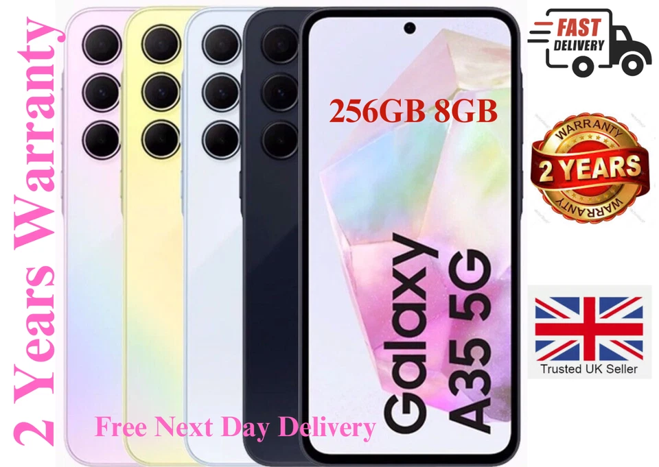 Samsung Galaxy A35 256GB/8GB 5G D/S Factory Unlocked Android  Smartphone - Image 1 of 4