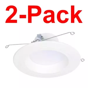 HALO 2-Pack RL56 Series 5/6-inch Recessed LED Light Selectable 5 CCT 600 Lumen - Picture 1 of 5