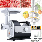 3200W Electric Meat Grinder Mincer Sausage Maker Filler Kitchen Mincing w/Blades