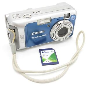 Appareil photo numérique Canon PowerShot A460 5 mégapixels zoom 4x Y2K caméra numérique - testé
