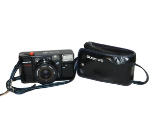 Fotocamera Olympus Quick Flash AFL pellicola con obiettivo 38 mm 1:2.8 Zuiko NON TESTATA - Foto 1 di 13