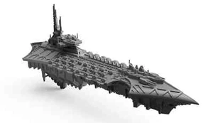 Chaos Kreuzer (Breit) | Battlefleet Colossus | Grimdark Future Warfleets - Picture 1 of 6